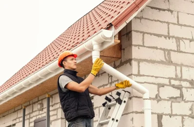 Pose et remplacement de gouttières à Mohon